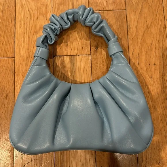 JW PEI Powder Blue Ruched Shoulder Bag - Picture 3 of 7